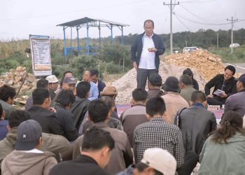 Bupati Humbahas Sosialisasi Pertanian Bersama Kelompok Tani di Kawasan Food Estate