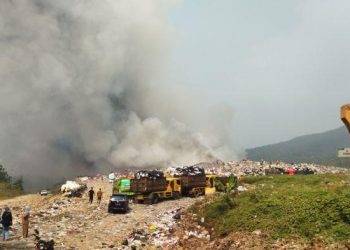 Kebakaran TPA Sarimukti di Bandung Meluas sampai 7 Hektar