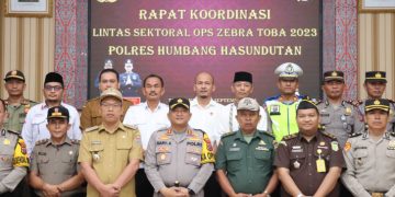 Polres Humbahas Bersama Instansi Lainnya Gelar Rakor Terkait Operasi Zebra Toba 2023
