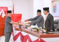 Wakil Bupati Humbahas Sampaikan Nota Jawaban Pandangan Umum Fraksi DPRD Terhadap Ranperda