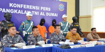 TNI AL Kembali Berhasil  Gagalkan Penyelundupan 5 Kg Narkoba di Perbatasan