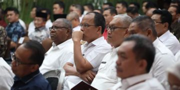 Bupati Humbahas Ikuti Rakor Penguatan APIP Daerah Secara Nasional Yang Digelar Kemendagri