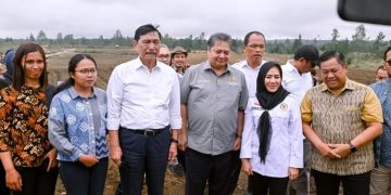 Luhut Binsar Pandjaitan dan Airlangga Hartarto Kunker ke Food Estate Humbahas