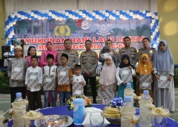 Hari Jadi Satlantas Bhyangkara ke 68, Polres Langkat Gelar Syukuran