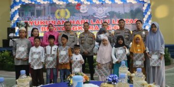 Hari Jadi Satlantas Bhyangkara ke 68, Polres Langkat Gelar Syukuran