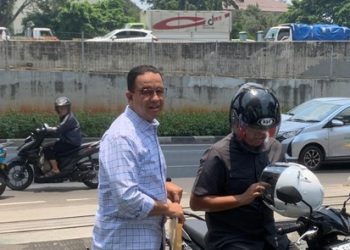 Anies Diantar Naik Motor ke Baintelkam Polri, Buat SKCK untuk Daftar Pilpres 2024