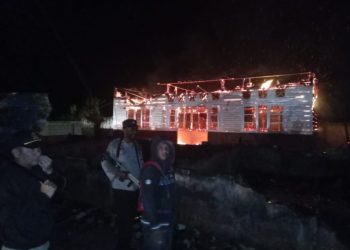 Kantor BKPSDM Dogiyai Papua Tengah Hangus Terbakar, Polisi Selidiki