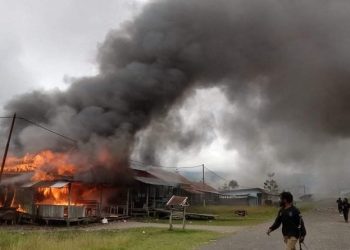 KKB Bakar Pasar di Pegunungan Bintang Papua, 7 Kios Ludes Terbakar