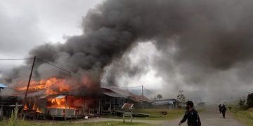 KKB Bakar Pasar di Pegunungan Bintang Papua, 7 Kios Ludes Terbakar