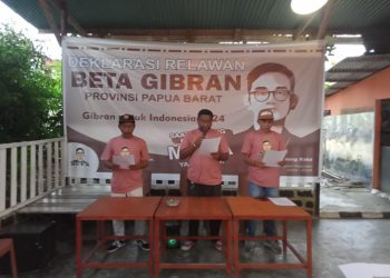 Pemuda Papua Barat Deklarasi Gibran Sebagai Cawapres 2024