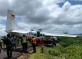 Pesawat Asian One Air Tergelincir di Bandara Kenyam Nduga