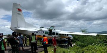 Pesawat Asian One Air Tergelincir di Bandara Kenyam Nduga