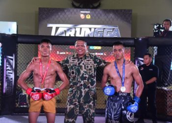 Bentuk Prajurit Tangguh dan Tangkas, TNI AL Gelar MMA Dankormar Fighting Championship