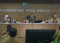 Pj. Wali Kota Rapat Koordinasi Bersama Camat dan Lurah se Kota Bekasi.