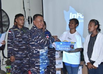 Semarak Sail Teluk Cendrawasih 2023, TNI AL Gelar Bakti Sosial di Biak