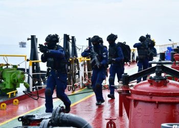 Pengamanan Obvitnas Strategis, Pertamina – TNI AL Gelar Latihan Keadaan Darurat