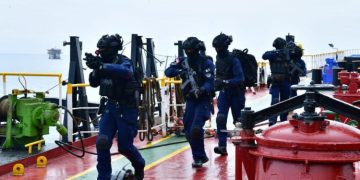 Pengamanan Obvitnas Strategis, Pertamina – TNI AL Gelar Latihan Keadaan Darurat