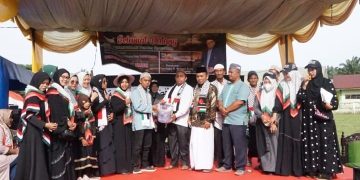 Peduli Palestina, Ratusan Warga di Langkat Gelar Aksi Solidaritas dan Penggalangan Dana