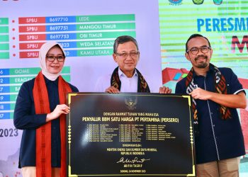 Kementerian ESDM Bersama Pertamina Resmikan 26 Lembaga Penyalur BBM Satu Harga di Maluku-Papua