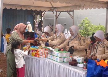 Sambut HUT ke-52, KORPRI TNI AL Giat Bakti Sosial di Bantargebang
