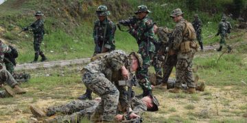 Perkuat Kerjasama Militer, TNI AL – USMC Gelar Latihan Bilateral Keris Marine Exercise di Sukabumi