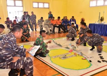 TNI AL Gelar Tactical Floor Game Jelang Hari Nusantara 2023 di Maluku Utara