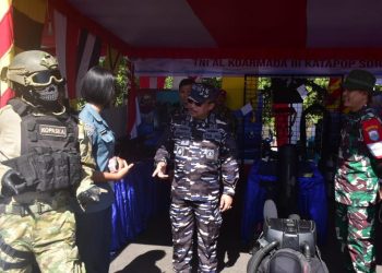 Jelang Hari Nusantara 2023, TNI AL Gelar Bakti Kesehatan dan Stand Pameran bagi Masyarakat Tidore