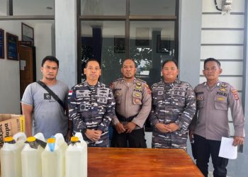 TNI AL Gagalkan Penyelundupan Miras Ilegal di Papua Tengah