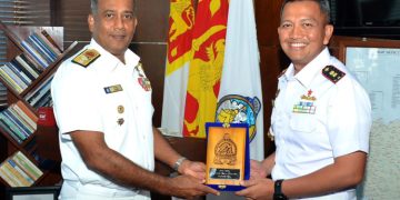 TERUS PERLUAS DIPLOMASI, TNI AL COURTESY CALL KE SRI LANKA NAVAL HEADQUARTERS