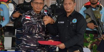 Sinergitas Tim Gabungan TNI AL Gagalkan Penyelundupan 3.300 Gram Narkoba di Perairan Sebatik