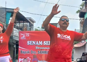 Caleg DPRD DKI Dari Partai PSI Gelar Senam Sehat & Sembako Murah di Pademangan Jakut