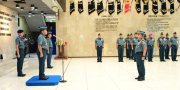 Kasal Terima Pelaporan Korps Kenaikan Pangkat 23 Pati TNI AL