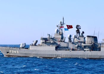 Bukti Eksistensi Dan Kontribusi KRI FKO-368 Di Mata Dunia, Seluruh Unsur Kapal MTF-UNIFIL Kibarkan Sang Merah Putih