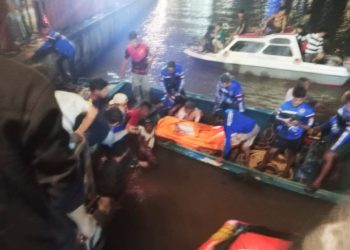 TNI AL Bersama Tim SAR Berhasil Temukan Korban Tenggelam Di Sungai Martapura