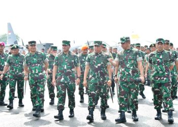 Bentuk Kesiapan Prajurit TNI, Kasal Hadiri Apel Gelar Pasukan Pengamanan Pemilu 2024