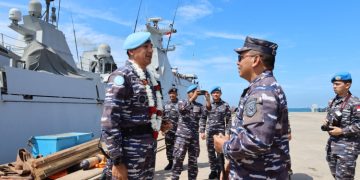 KRI Frans Kaisiepo-368 Tiba Di Tanah Air Usai Emban Misi Perdamaian Dunia