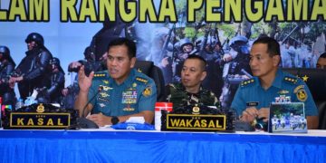 Kasal Tinjau Kesiapan Gelar Kekuatan TNI AL Dalam Rangka Pemilu 2024