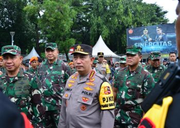 Kasal Dampingi Panglima TNI dan Kapolri Pastikan Kesiapan Personel Pengamanan Pemilu 2024