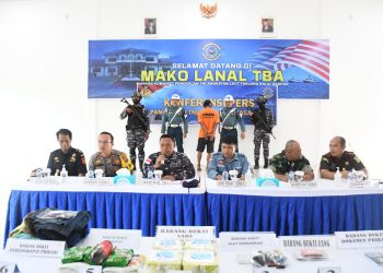 TNI AL Kembali Gagalkan Penyelundupan Narkoba Jenis Sabu Seberat 4 Kg Di Perairan Kembilik Asahan