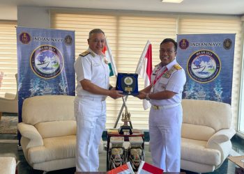 TNI AL Laksanakan Courtesy Call Kepada Foc-In-C ENC an Bilateral Meeting Dengan Royal Australian Navy Pada Latma Milan 2024