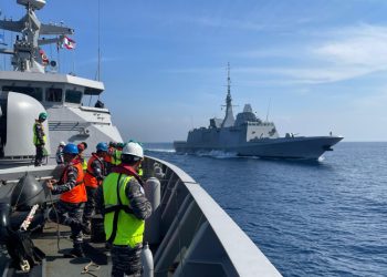 KRI Diponegoro-365 Unjuk Kemampuan Dalam Tripartite Exercise Di Laut Mediterania
