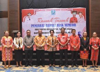 Pj Bupati Sofia Bonsapia Minta Dukungan Semua Pihak Sukseskan Pembangunan di kabupaten Biak Numfor