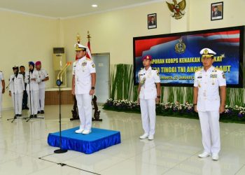 Kasal Terima Laporan Kenaikan Pangkat 4 Perwira Tinggi di Jakarta Selatan