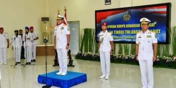 Kasal Terima Laporan Kenaikan Pangkat 4 Perwira Tinggi di Jakarta Selatan