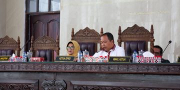 Walikota Hadiri Penyampaian Pemandangan Umum Fraksi DPRD Pemtangsiantar atas LKPJ Walikota TA 2023