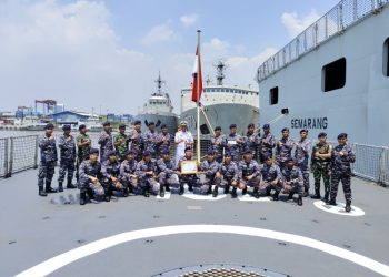Usai Laksanakan Tugas, Tiga Kapal Perang TNI AL Dapat Penghargaan
