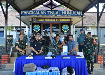 SATGAS GABUNGAN TNI AL BERHASIL GAGALKAN PENYELUNDUPAN NARKOBA JARINGAN INTERNASIONAL