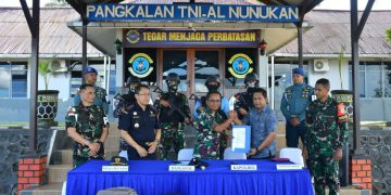 SATGAS GABUNGAN TNI AL BERHASIL GAGALKAN PENYELUNDUPAN NARKOBA JARINGAN INTERNASIONAL
