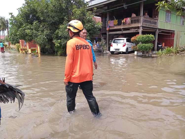 BPBD Kabupaten Sidenreng Rappang turun ke lokasi terdampak untuk segera melakukan pendataan dan penaganan banjir.