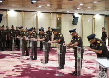 Dua Pejabat Tinggi Kejagung dan Empat Kajati Dilantik